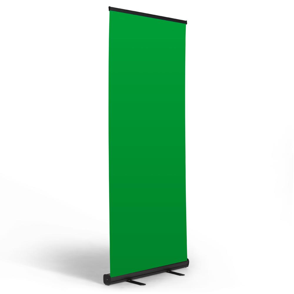 Green Screen rollup banner, 85 x 200 cm, 85 x 200 cm bij Onlineprinters