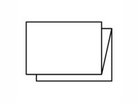 Papier briefhoofd met enkelzijdige bedrukking en zigzag vouw.
