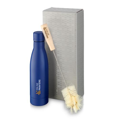 Vacuüm geïsoleerde drinkfles Vasa met borstelset 1