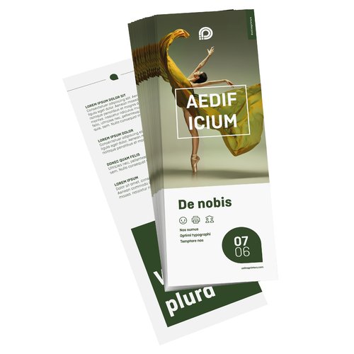 Flyers spoeddruk, DL, dubbelzijdig bedrukt 1