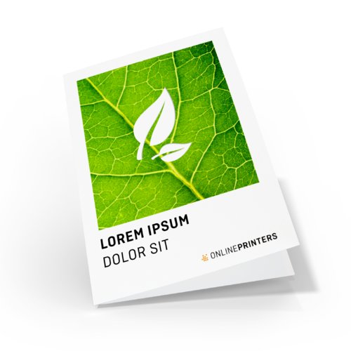 Folders eco-/natuurpapier, staand formaat, DVD-boekje 1