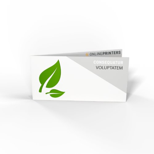 Vouwkaarten eco-/natuurpapier liggend formaat, DL 1