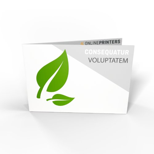 Vouwkaarten eco-/natuurpapier liggend formaat, A5 1