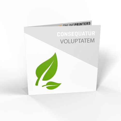 Vouwkaarten eco-/natuurpapier staand formaat, CD-formaat 1