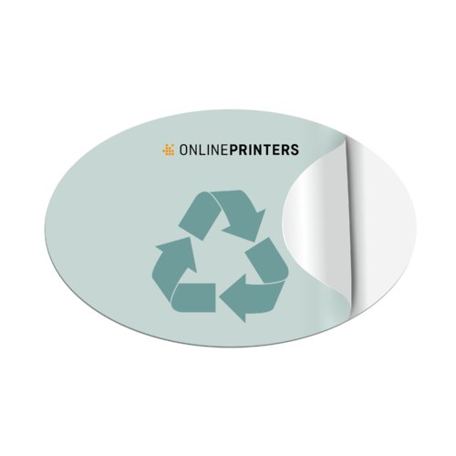 Ecologische stickers, Ovaal, 9,5 x 14,5 cm 1