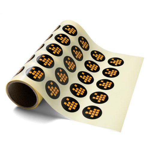 Plaketiketten, rond, 6,0 cm doorsnede 1