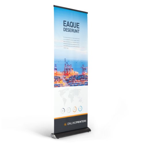 Multipack Roll-up banner, exclusief, zwart, 85 x 215 cm 1