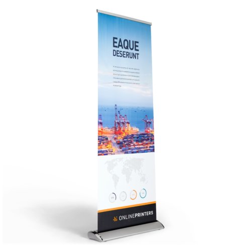 Multipack Roll-up banner, exclusief, zilver, 85 x 215 cm 1