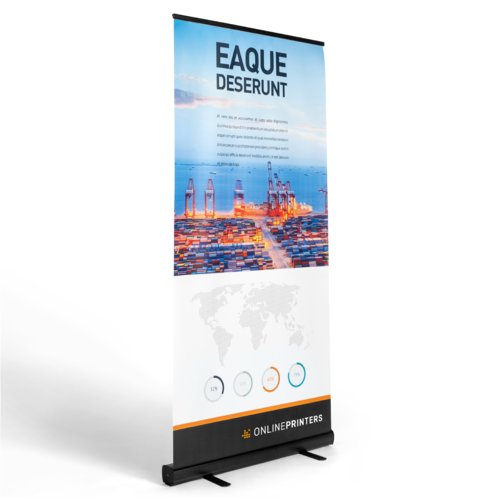 Multipack Roll-up banner, basic, zwart, 100 x 200 cm 1