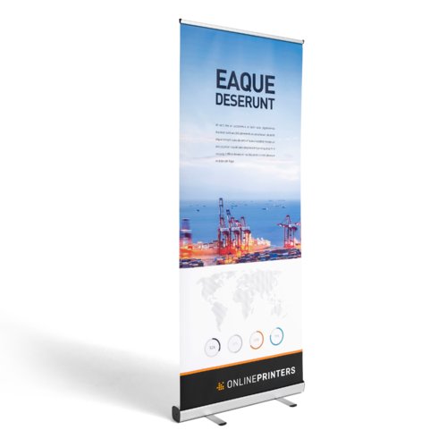 Multipack Roll-up banner, standaard, zilver, 100 x 200 cm 1