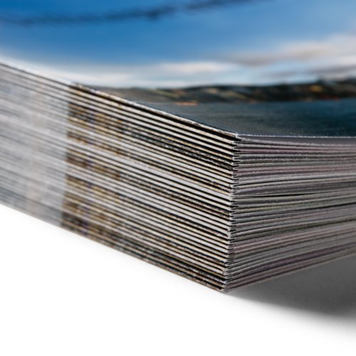 Folders staand formaat met UV-lak, A4 2
