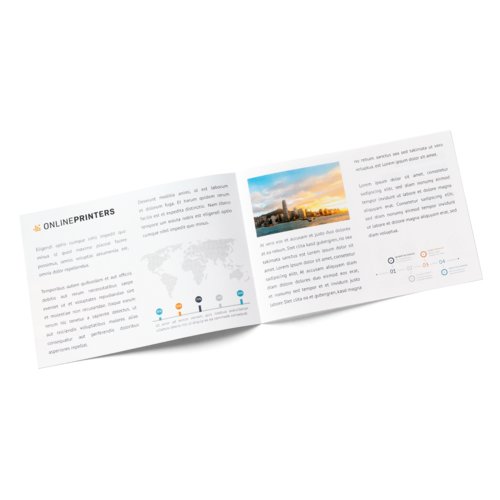 Folders eco-/natuurpapier, liggend formaat, A6 2