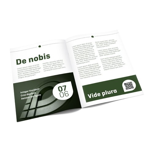 Brochures geniet, staand formaat, A5 2