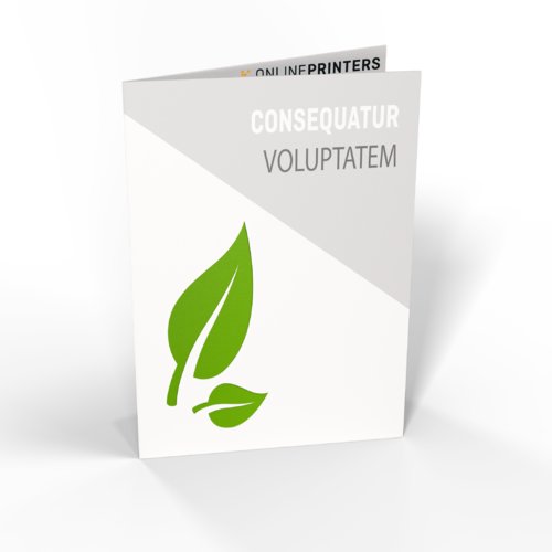 Vouwkaarten eco-/natuurpapier staand formaat, A4 1