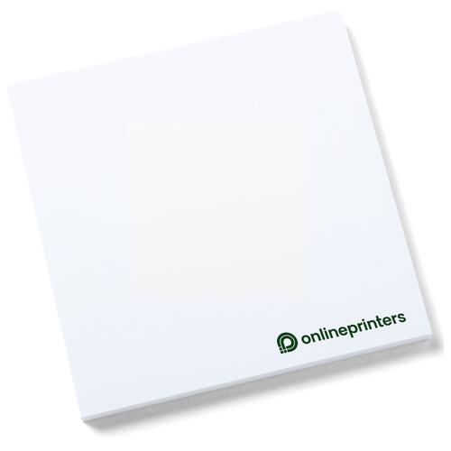 Vierkante, gelijmde plaknotities.