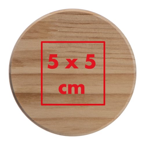 Houten voorraaddoos met deksel.