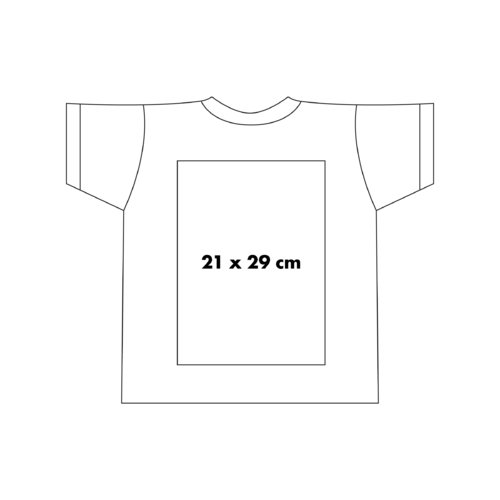 Katoenen T-shirt met korte mouwen en ronde hals.