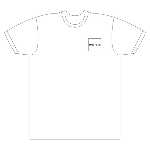 Zacht katoenen T-shirt met korte mouwen en ronde hals.