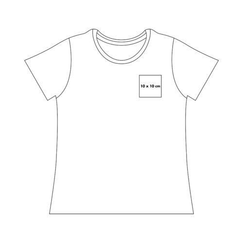 Unisex T-shirt van zwaar katoen met korte mouwen.