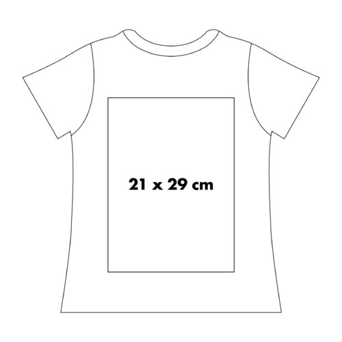 Katoenen T-shirt, unisex, met korte mouwen.