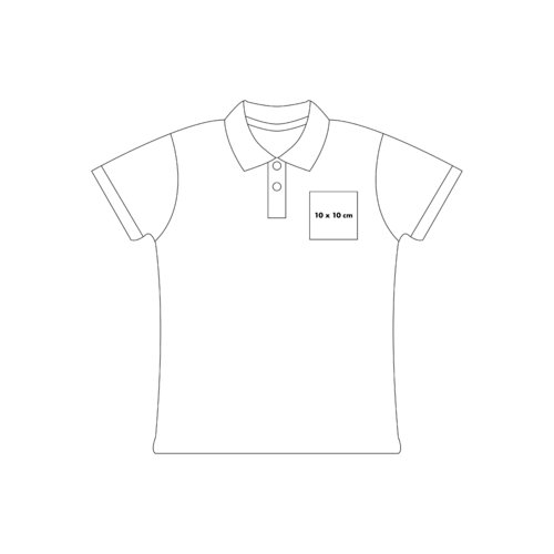 Polo shirt van katoen met korte mouwen en knoopsluiting.