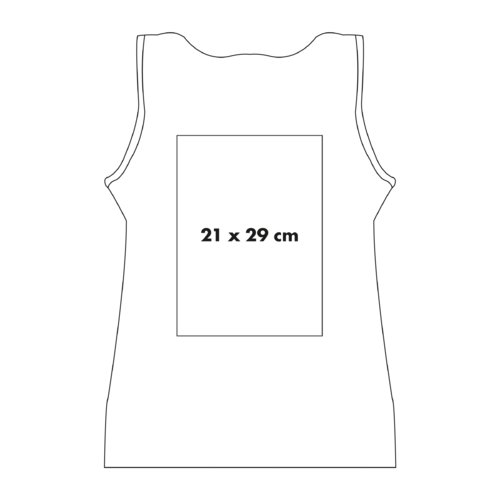 Katoenen tanktop met brede bandjes.