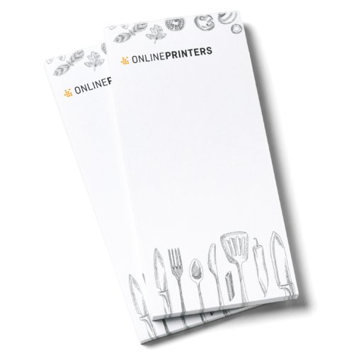 Papieren notitieblok voor gastronomie.