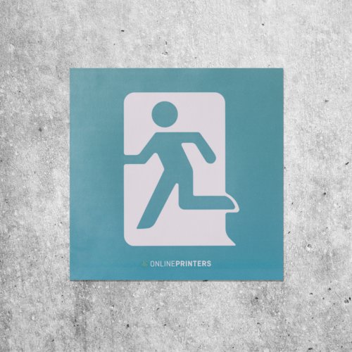 Reflecterende sticker in vierkante vorm.