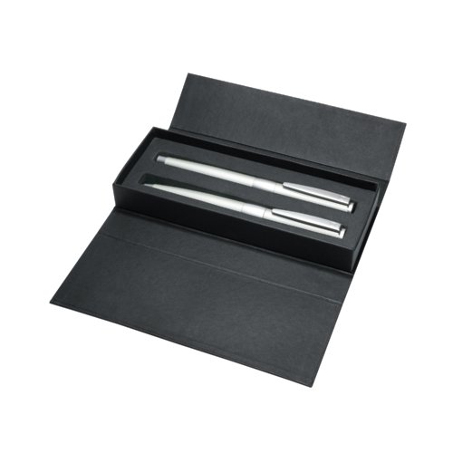 Set met balpen en rollerbalpen in een etui senator® Image Chrome 2