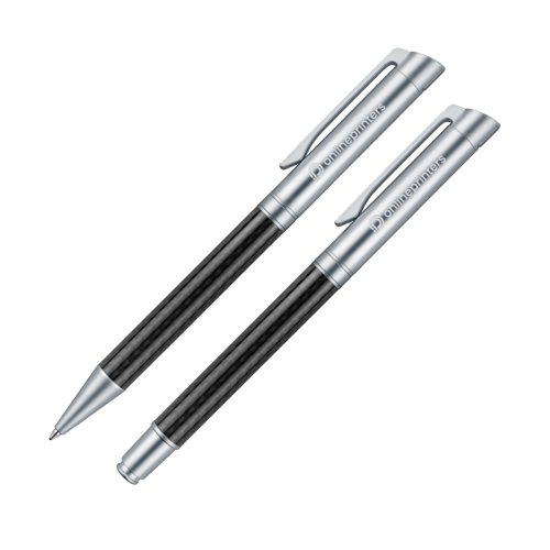 Set met balpen en vulpen in een etui senator® Carbon Line 1