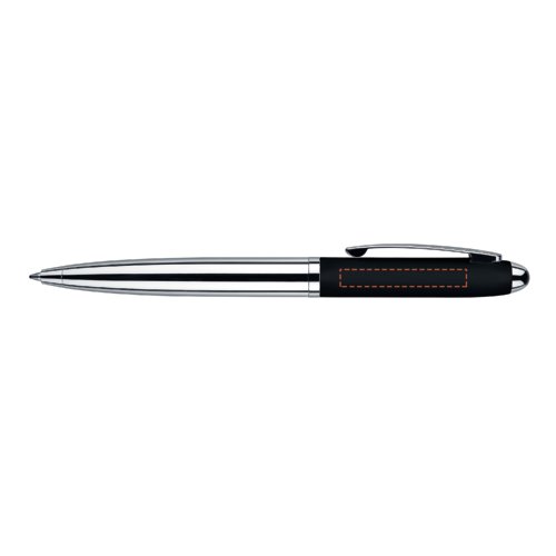 Metalen balpen met draaimechanisme en soft-touch afwerking.