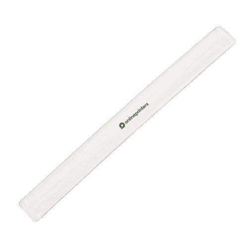 Witte snaparmband die gemakkelijk om de pols wikkelt.