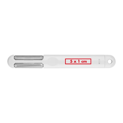 Witte plastic multi-schiller met ophangoog.