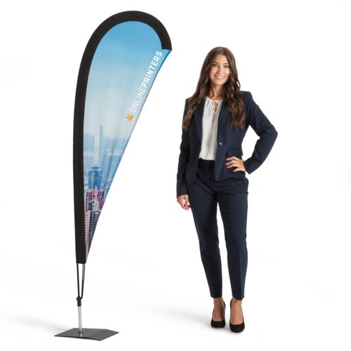 Dropflag incl. druk, 50 x 196 cm 1