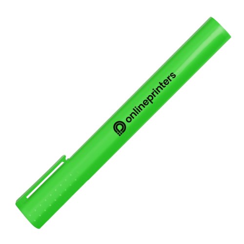 Groene markeerstift met dop.