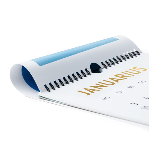 Muurkalender met wire-o binding, 10,5 x 42 cm, 4/4-kleurig 3