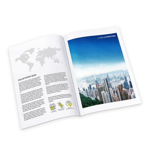 Gelijmd papieren tijdschrift met omslag.