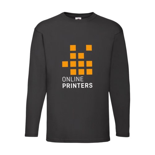 Katoenen shirt met lange mouwen en ronde hals.