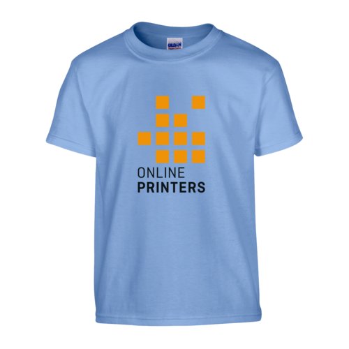 Carolinablauwe katoenen T-shirt, unisex, zware kwaliteit.