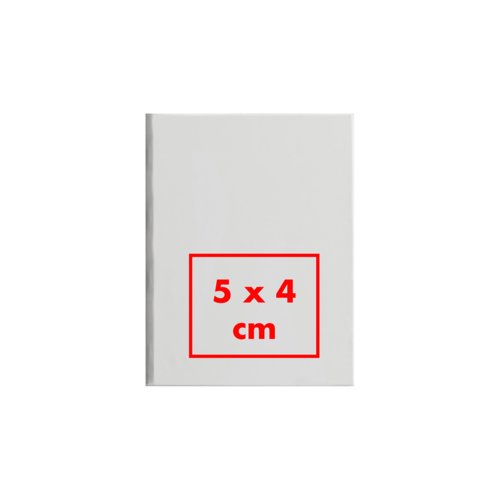 Papieren notitieblok met plakstrip.