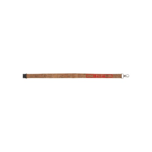 Kurk lanyard met karabijnhaak.
