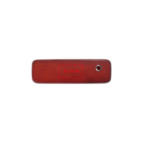 Houten schrijfset met balpen en etui.