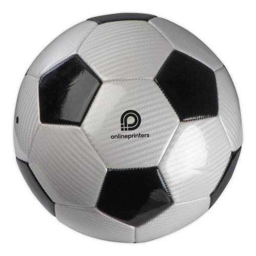Zwart-witte voetbal van kunststof.