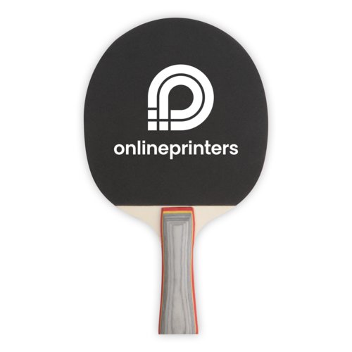 Zwarte tafeltennis set met houten handvat.