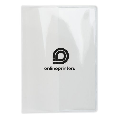 Transparante plastic paspoorthoes.