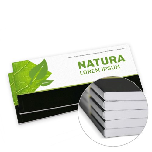 Catalogi gelijmd eco-/natuurpapier, liggend formaat, A5 3