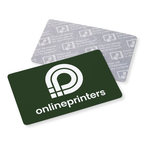 VisiCleaner® displayreinigingskaart, 8,5 x 5,5 cm, enkelzijdig bedrukt 1
