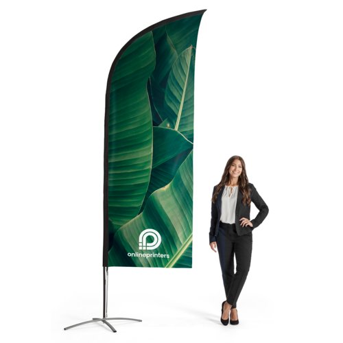 Wingflag systeem incl. druk, 84 x 305 cm 1