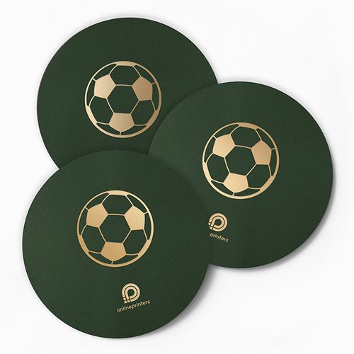 Papieren bierviltje, rond.