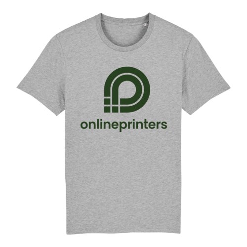 Grijze gemêleerde biologisch katoenen T-shirt, unisex.